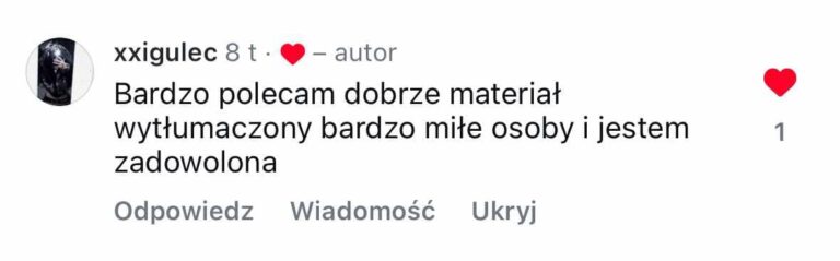 Opinia ucznia