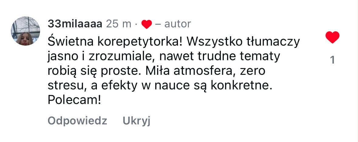 Opinia ucznia