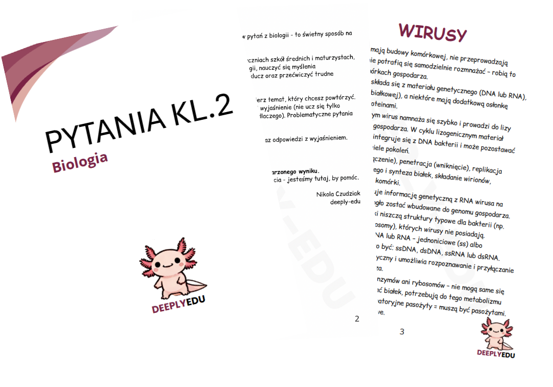 Darmowy Zestaw Pytań + Fiszek z biologii