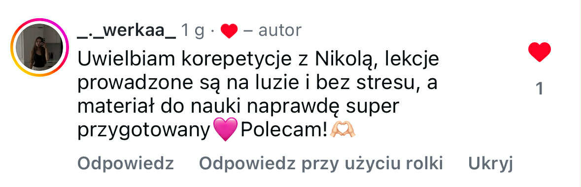 Opinia ucznia